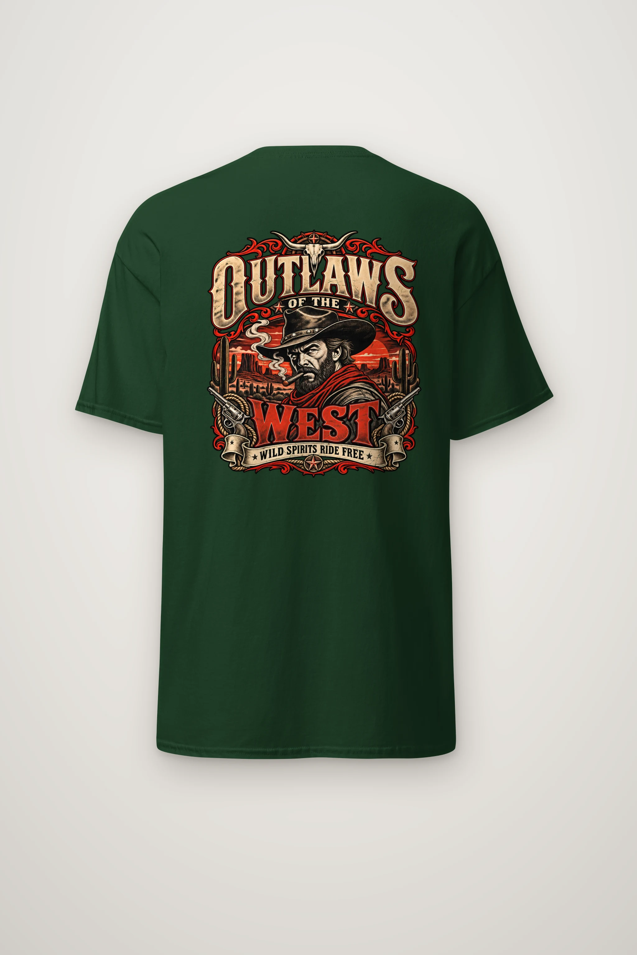 "Wild Spirits Ride Free" Heavyweight Unisex Crewneck T-shirt