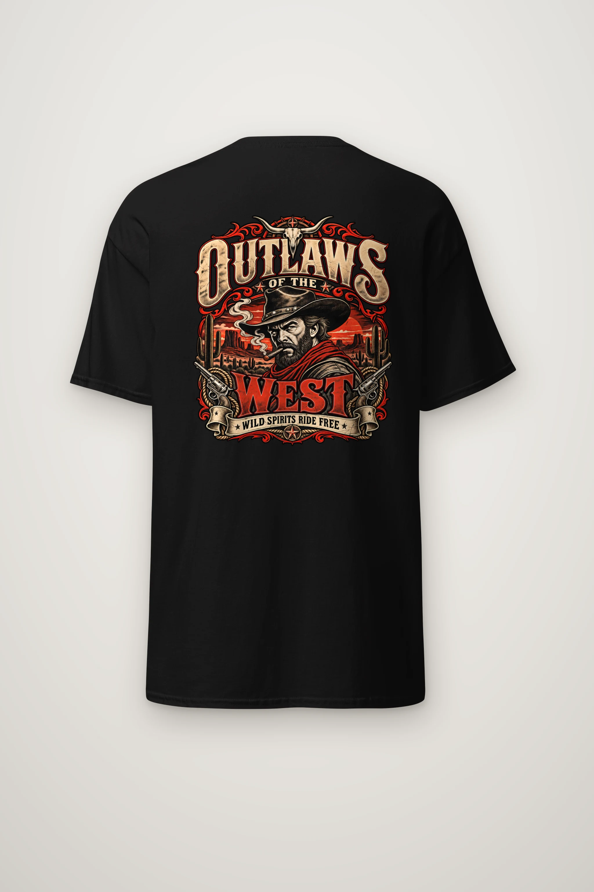 "Wild Spirits Ride Free" Heavyweight Unisex Crewneck T-shirt