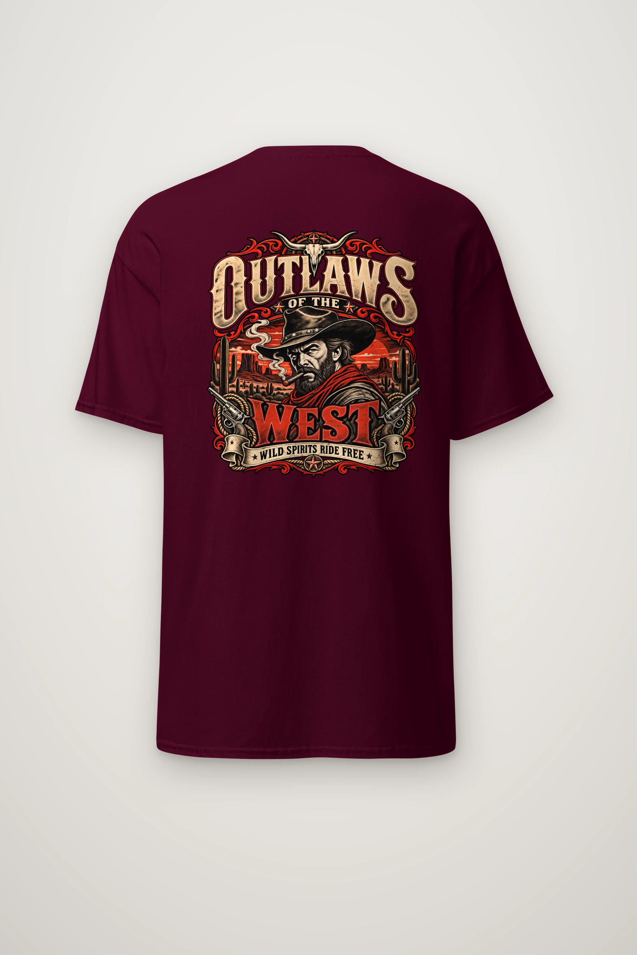 "Wild Spirits Ride Free" Heavyweight Unisex Crewneck T-shirt