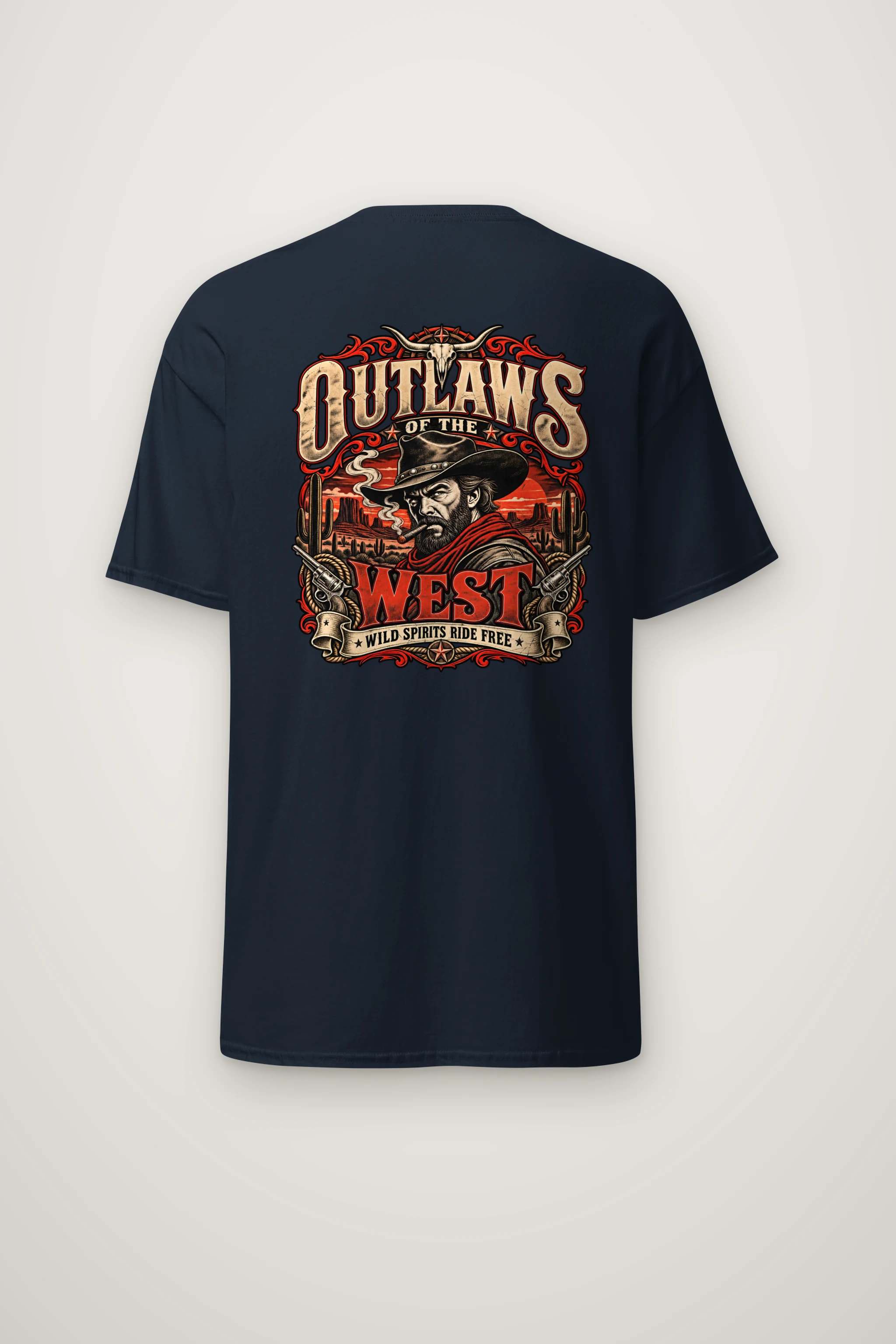 "Wild Spirits Ride Free" Heavyweight Unisex Crewneck T-shirt