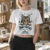 "Paws & Reflect" Women's Crop Tee | Bella + Canvas 8882