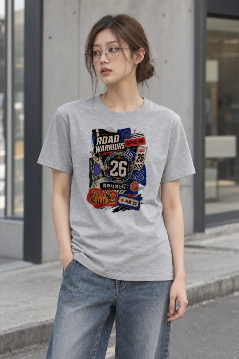 "Road Warriors 26" Heavyweight Unisex Crewneck T-shirt