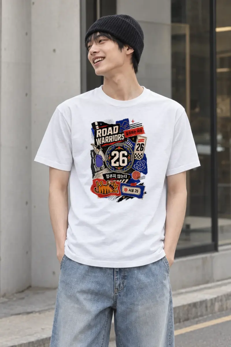 "Road Warriors 26" Heavyweight Unisex Crewneck T-shirt
