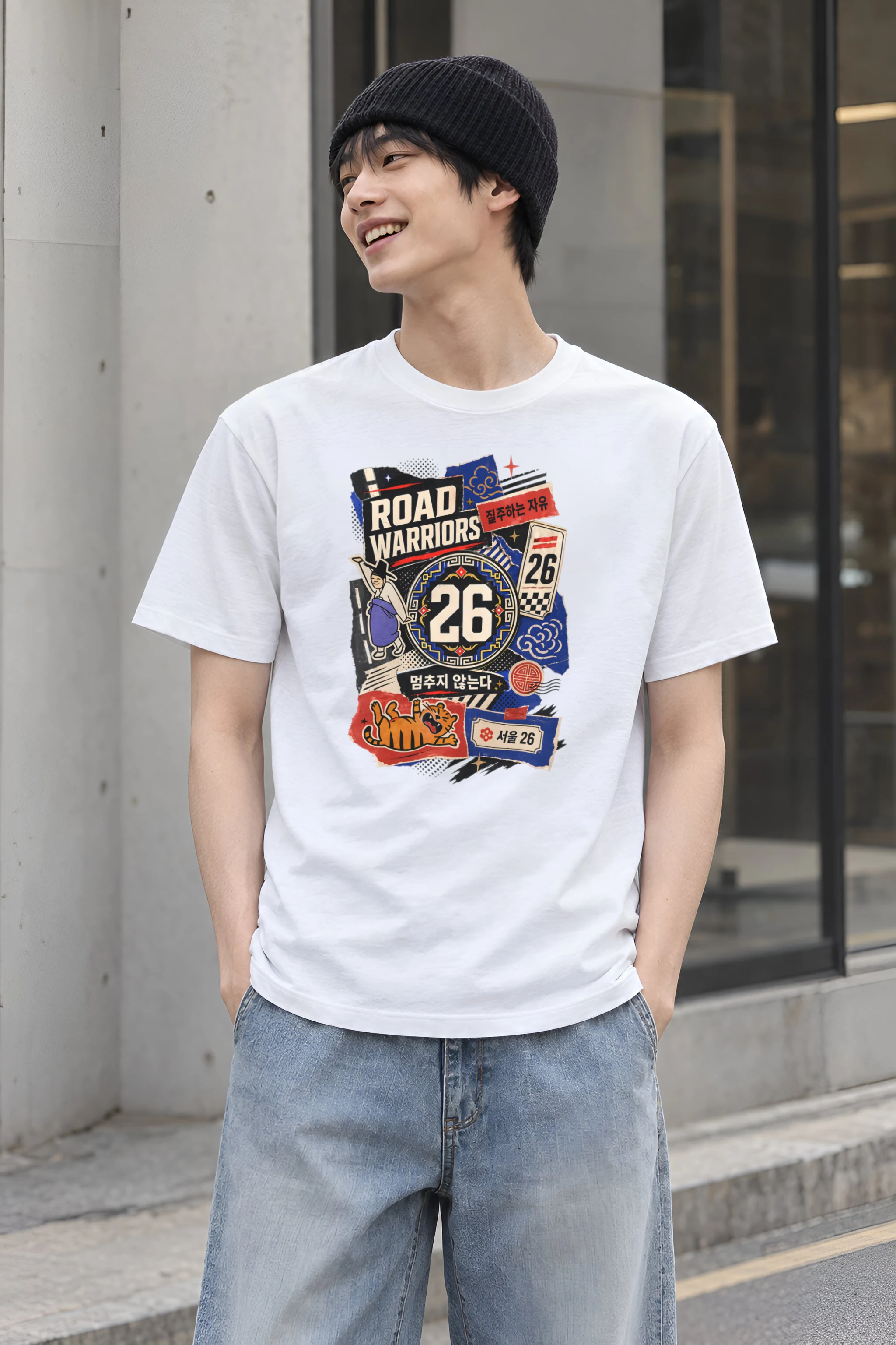 "Road Warriors 26" Heavyweight Unisex Crewneck T-shirt