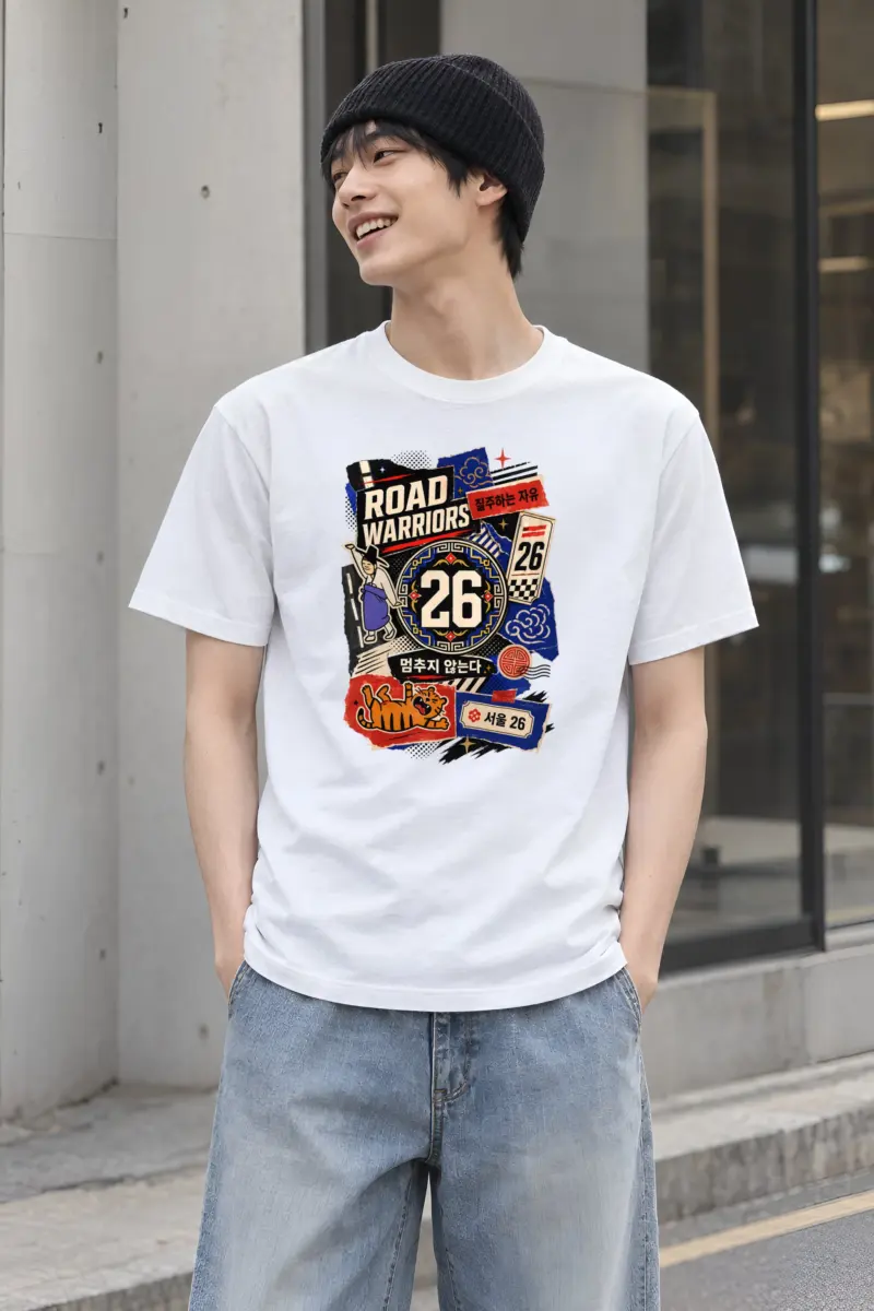 "Road Warriors 26" Heavyweight Unisex Crewneck T-shirt