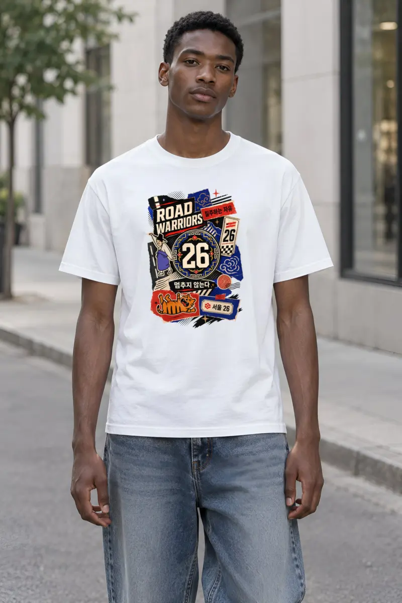 "Road Warriors 26" Heavyweight Unisex Crewneck T-shirt
