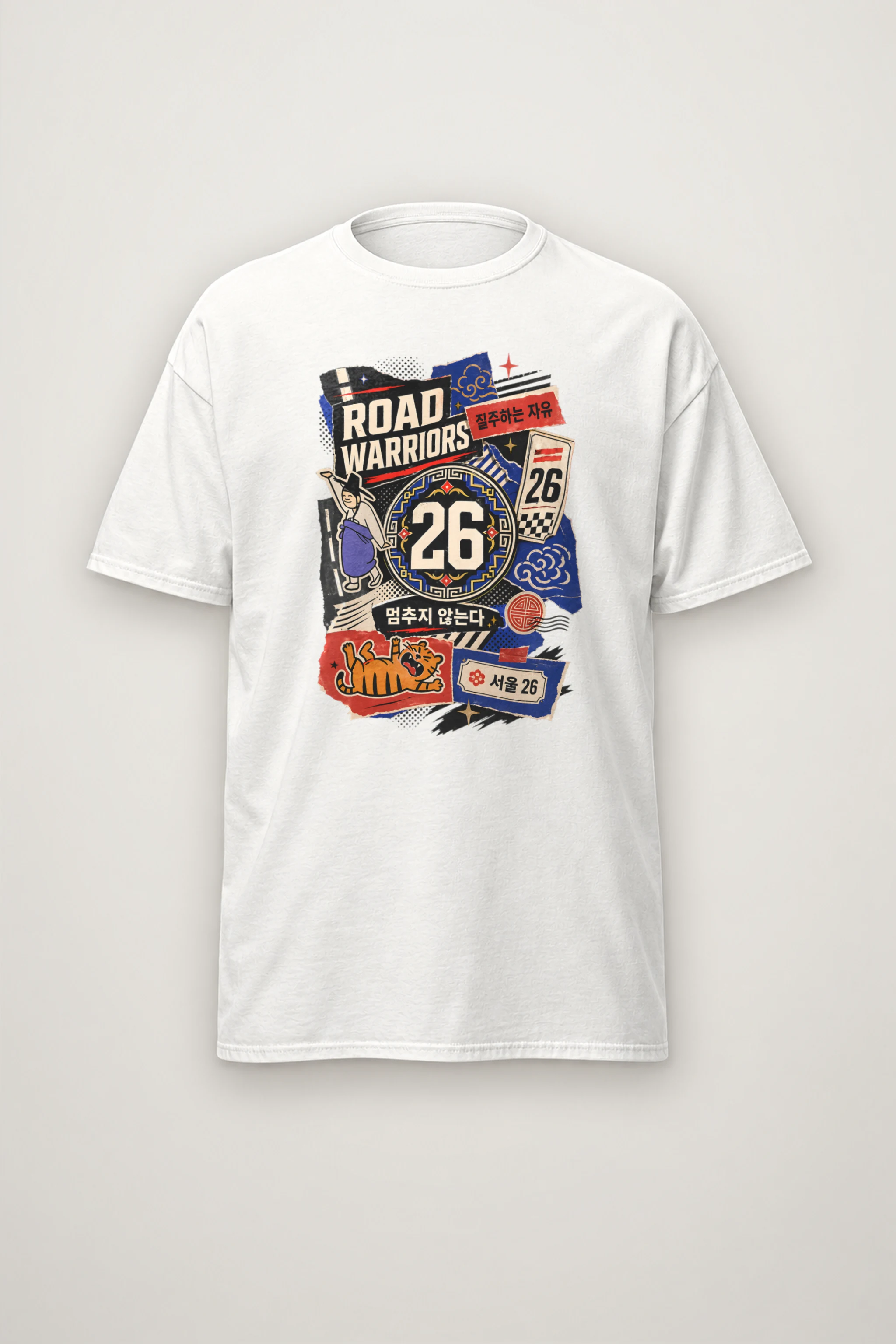 "Road Warriors 26" Heavyweight Unisex Crewneck T-shirt