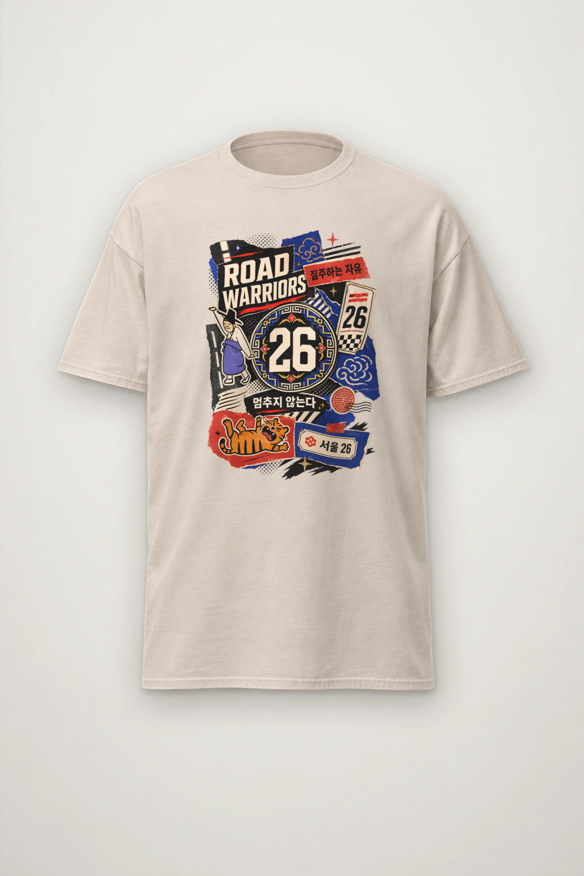 "Road Warriors 26" Heavyweight Unisex Crewneck T-shirt
