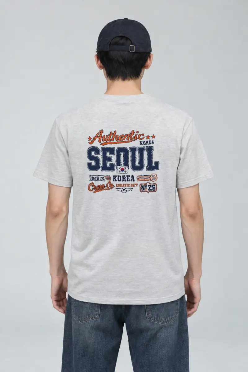 "Seoul Athletic Crew" Heavyweight Unisex Crewneck T-shirt