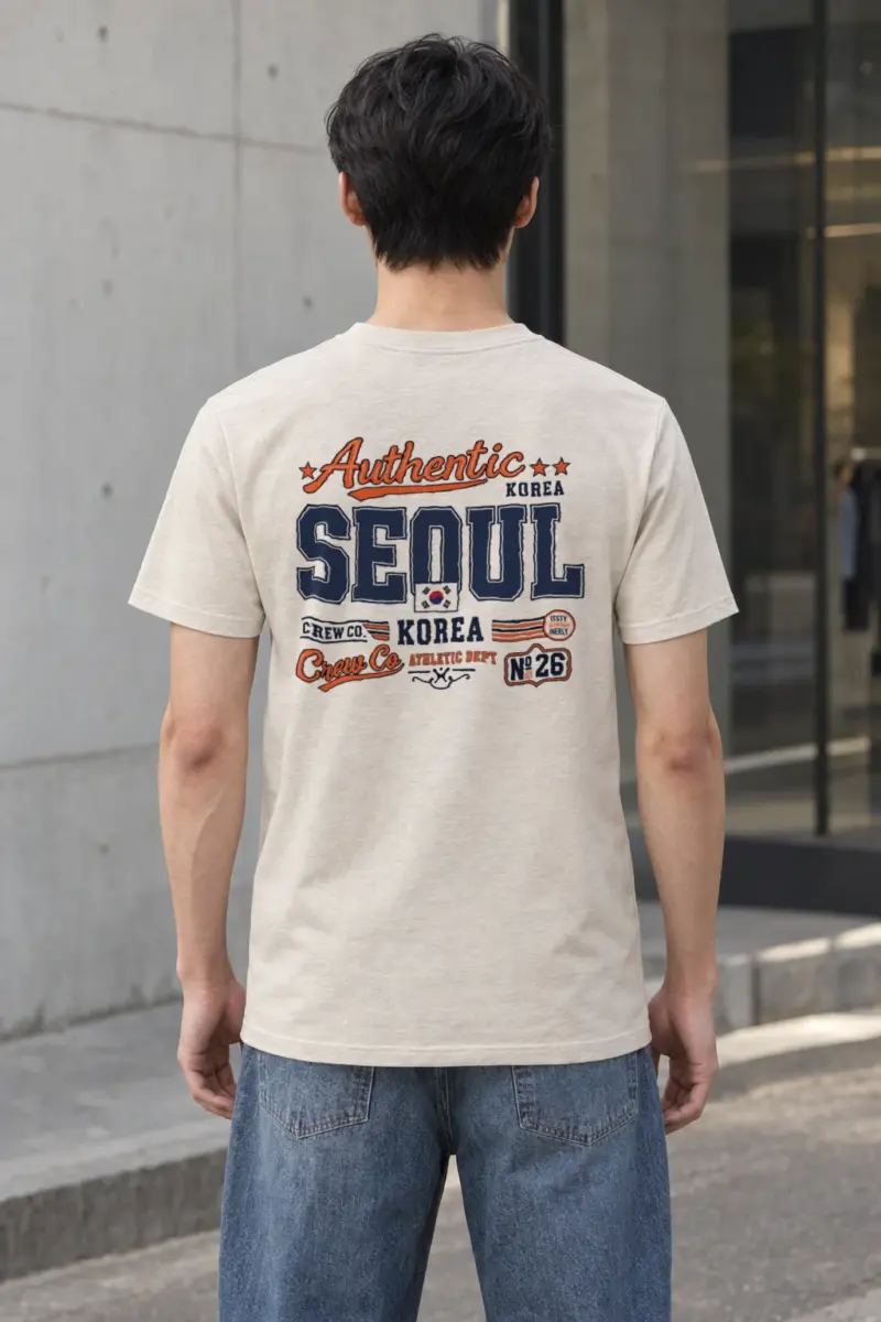"Seoul Athletic Crew" Heavyweight Unisex Crewneck T-shirt