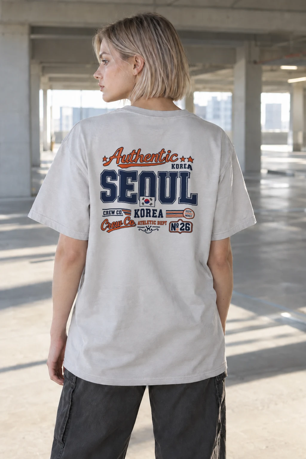 "Seoul Athletic Crew" Heavyweight Unisex Crewneck T-shirt | Gildan 5000