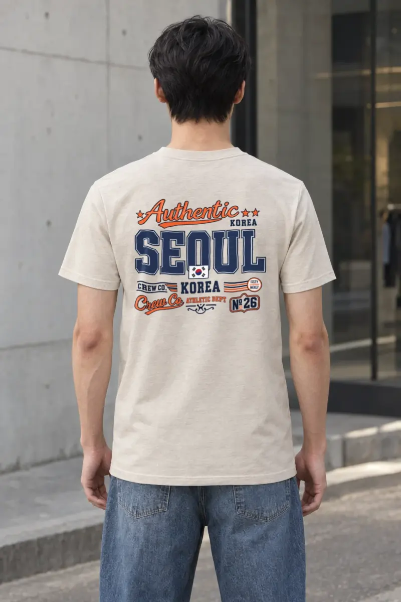 "Seoul Athletic Crew" Heavyweight Unisex Crewneck T-shirt