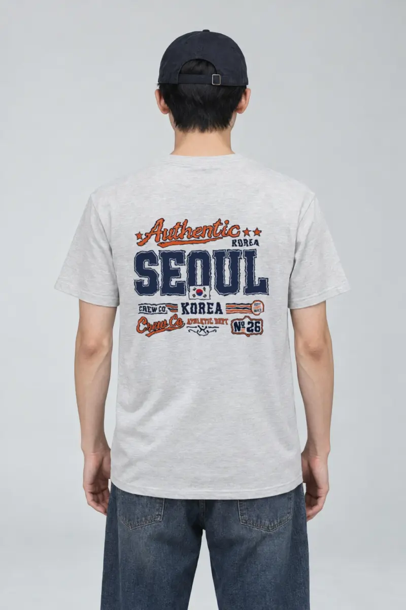 "Seoul Athletic Crew" Heavyweight Unisex Crewneck T-shirt | Gildan 5000