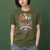"Slow and steady" Heavyweight Unisex Crewneck T-shirt