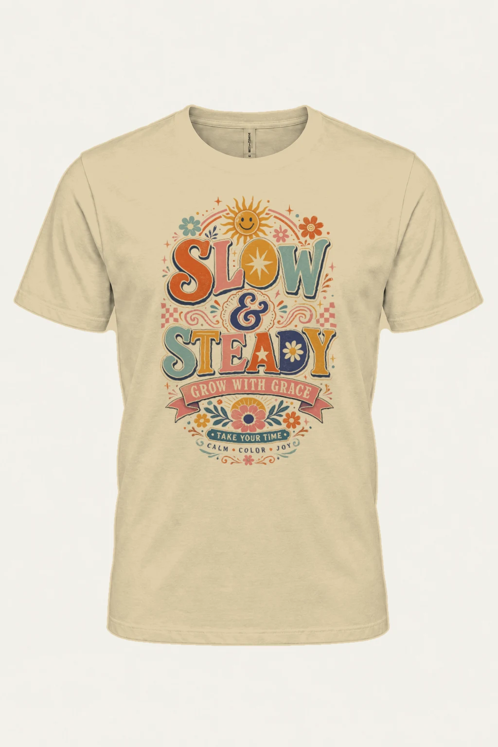 "Slow and steady" Heavyweight Unisex Crewneck T-shirt