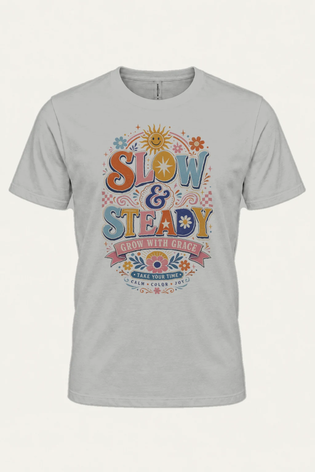 "Slow and steady" Heavyweight Unisex Crewneck T-shirt