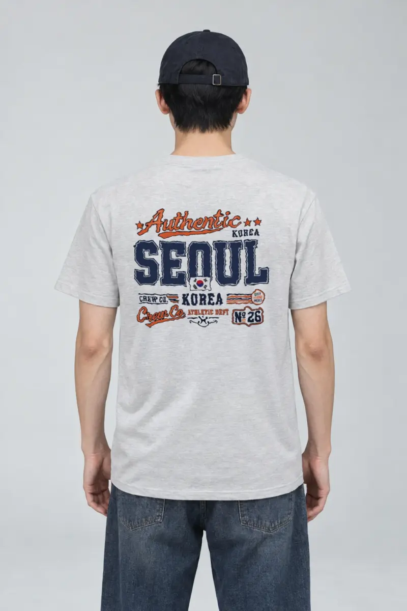 "Seoul Athletic Crew" Heavyweight Unisex Crewneck T-shirt