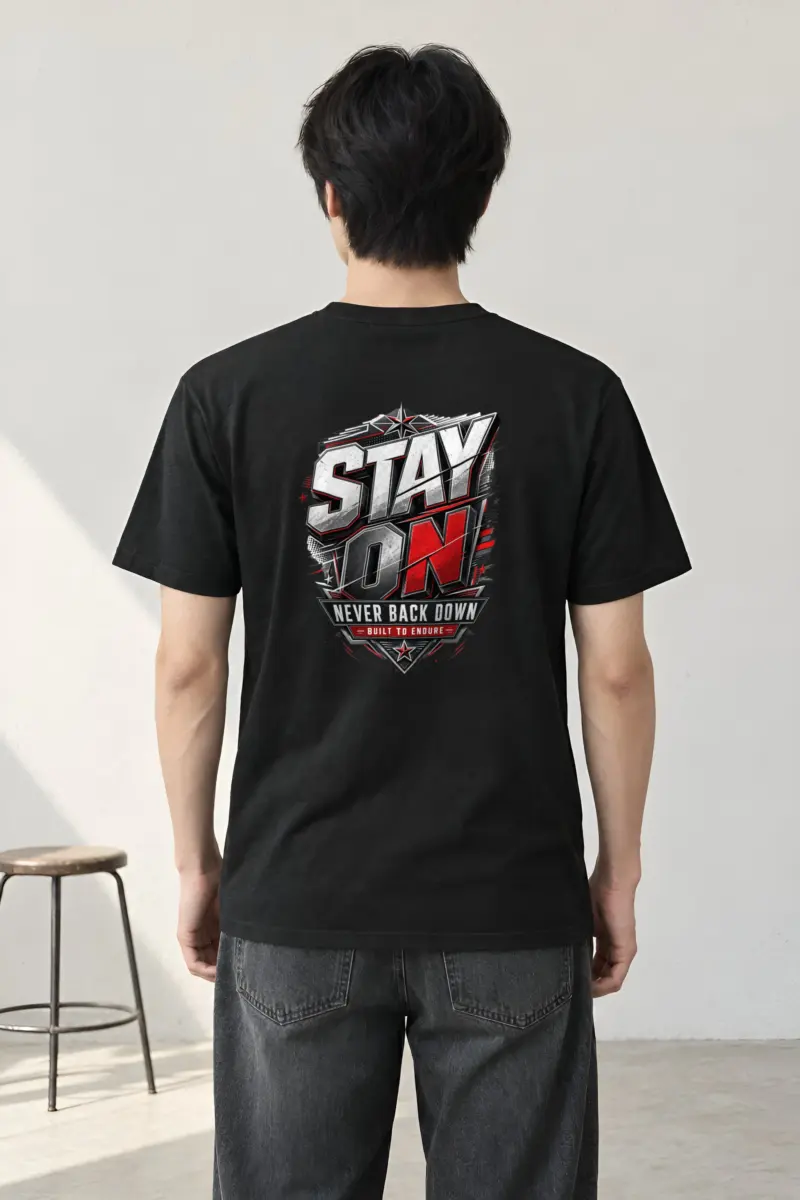 "Stay On" Heavyweight Unisex Crewneck T-shirt