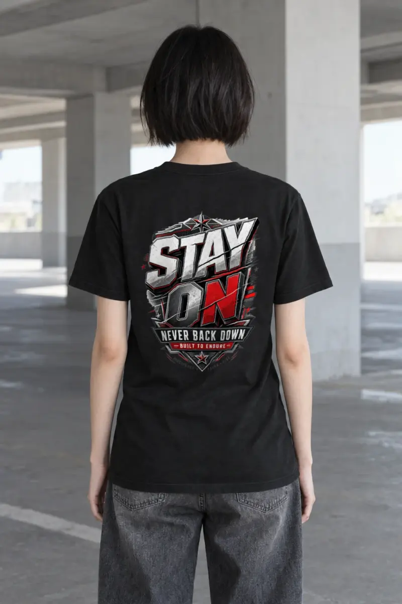 "Stay On" Heavyweight Unisex Crewneck T-shirt