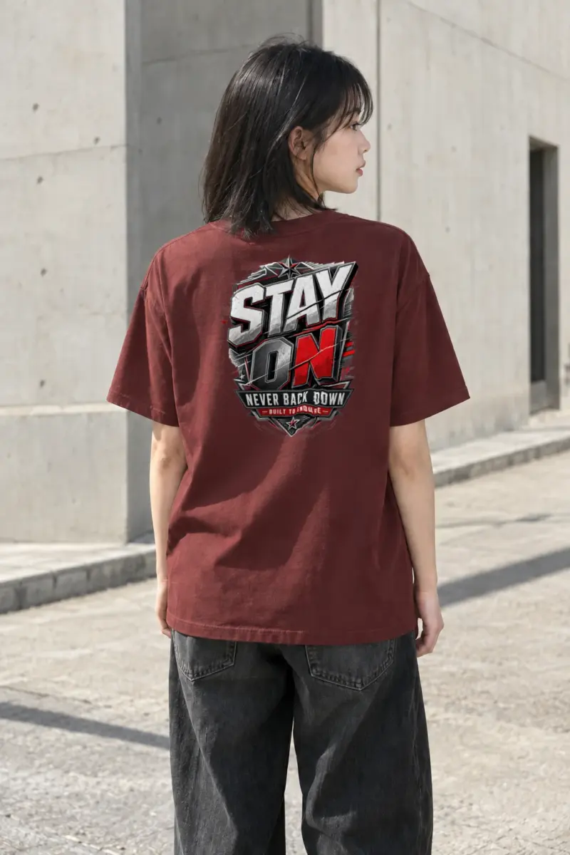 "Stay On" Heavyweight Unisex Crewneck T-shirt | Gildan 5000