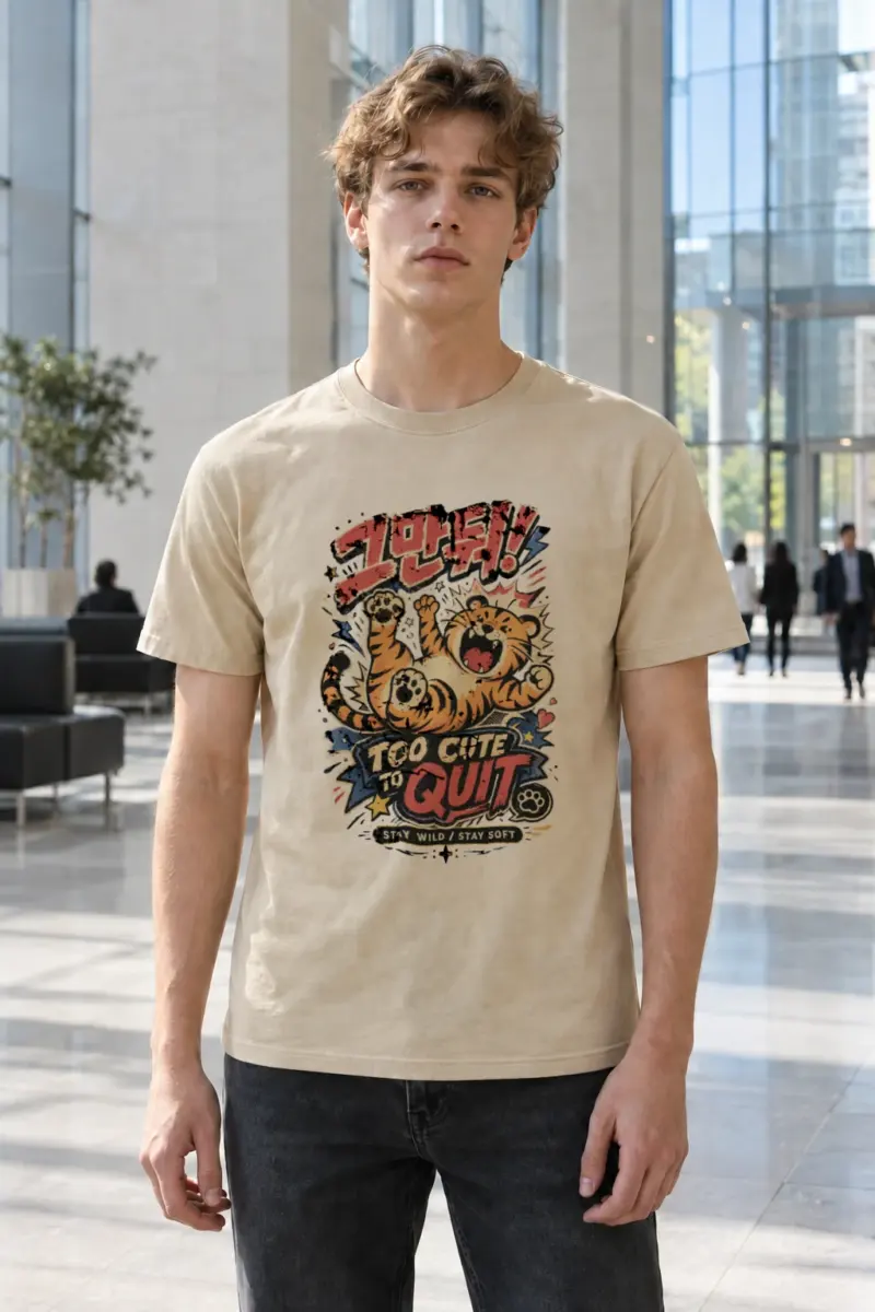 "Stay Wild Stay Soft" Heavyweight Unisex Crewneck T-shirt | Gildan 5000