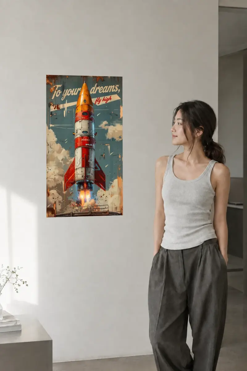 "To Your Dreams" Acrylic Print 60x90 cm / 24x36″