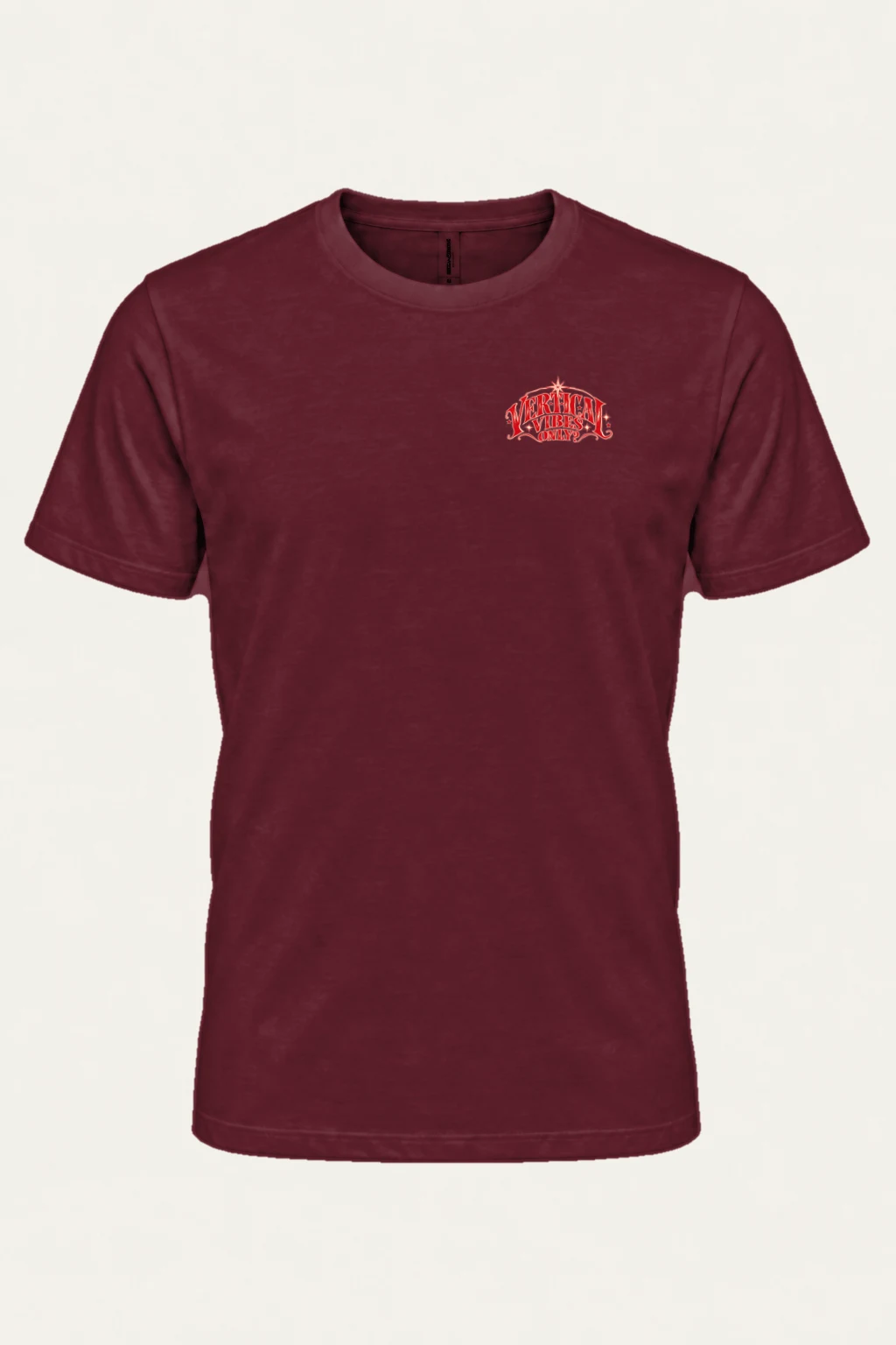 "Vertical Vibes Only" Heavyweight Unisex Crewneck T-shirt