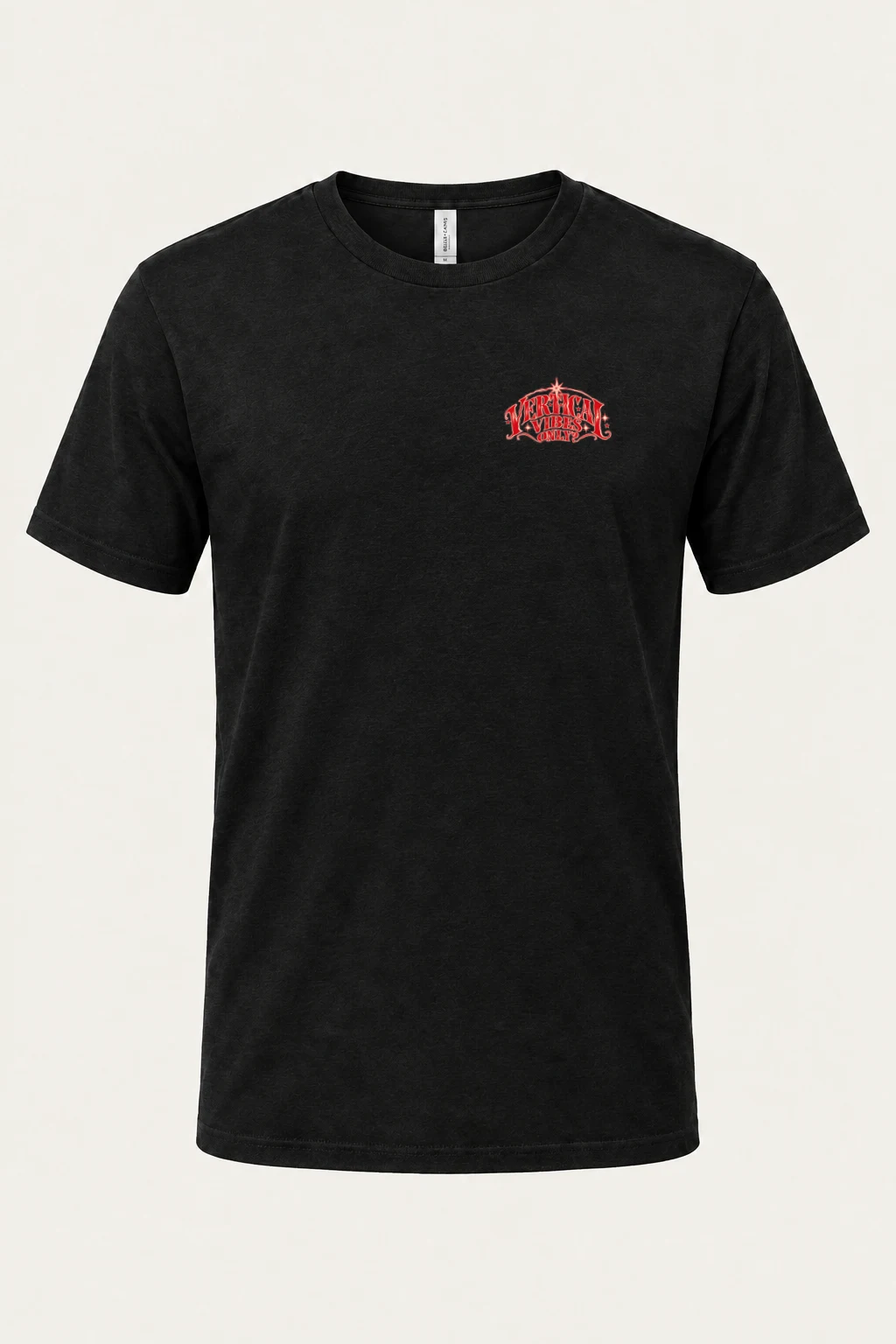 "Vertical Vibes Only" Heavyweight Unisex Crewneck T-shirt