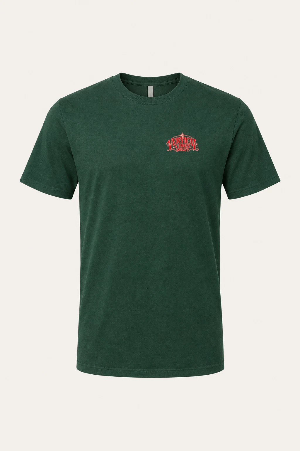 "Vertical Vibes Only" Heavyweight Unisex Crewneck T-shirt