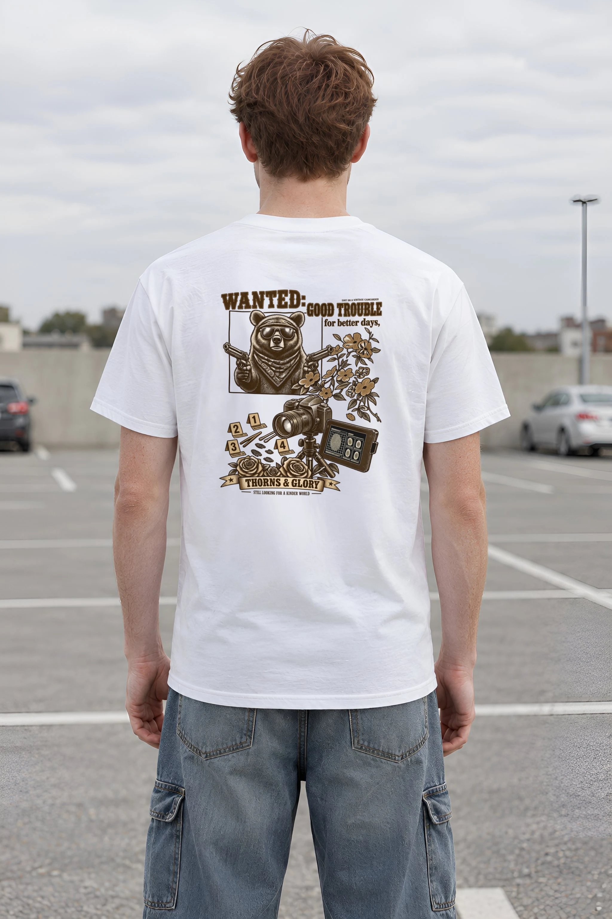 "Wanted Good Trouble" Heavyweight Unisex Crewneck T-shirt