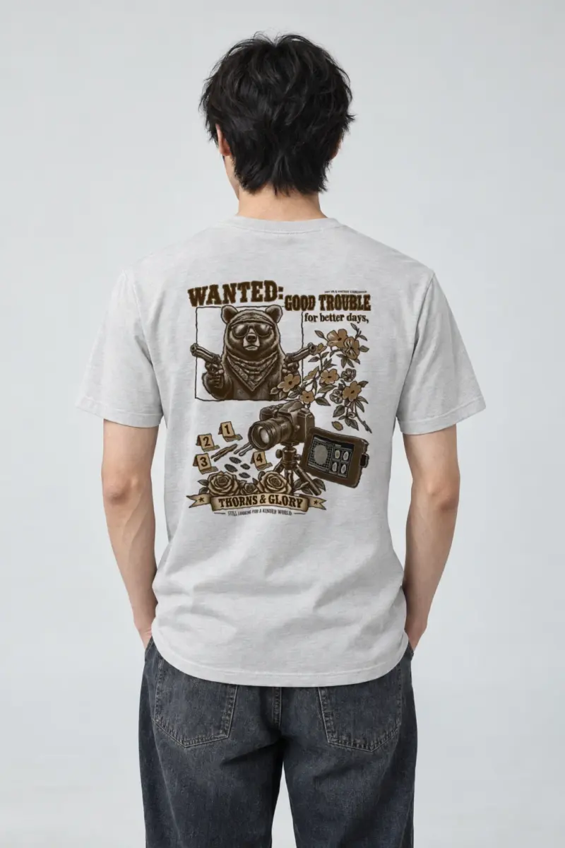 "Wanted Good Trouble" Heavyweight Unisex Crewneck T-shirt