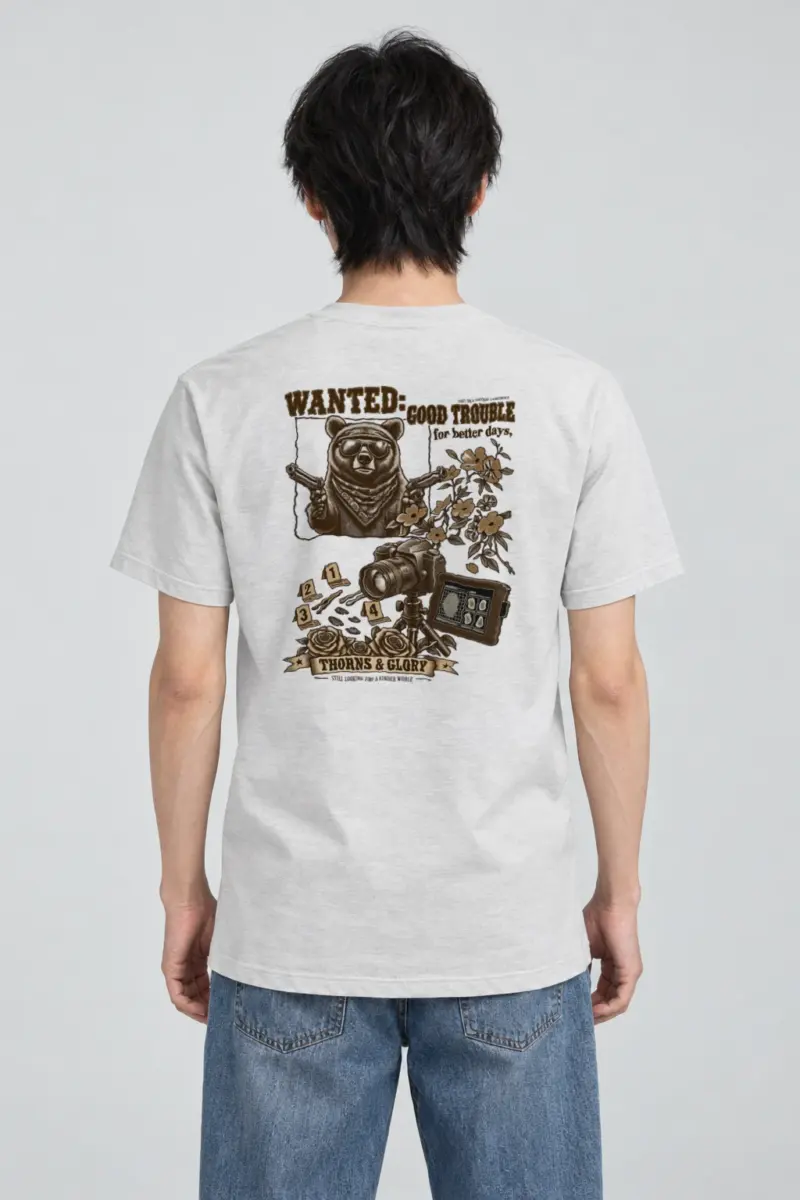 "Wanted Good Trouble" Heavyweight Unisex Crewneck T-shirt