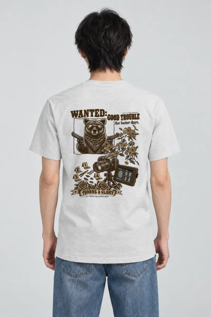 "Wanted Good Trouble" Heavyweight Unisex Crewneck T-shirt