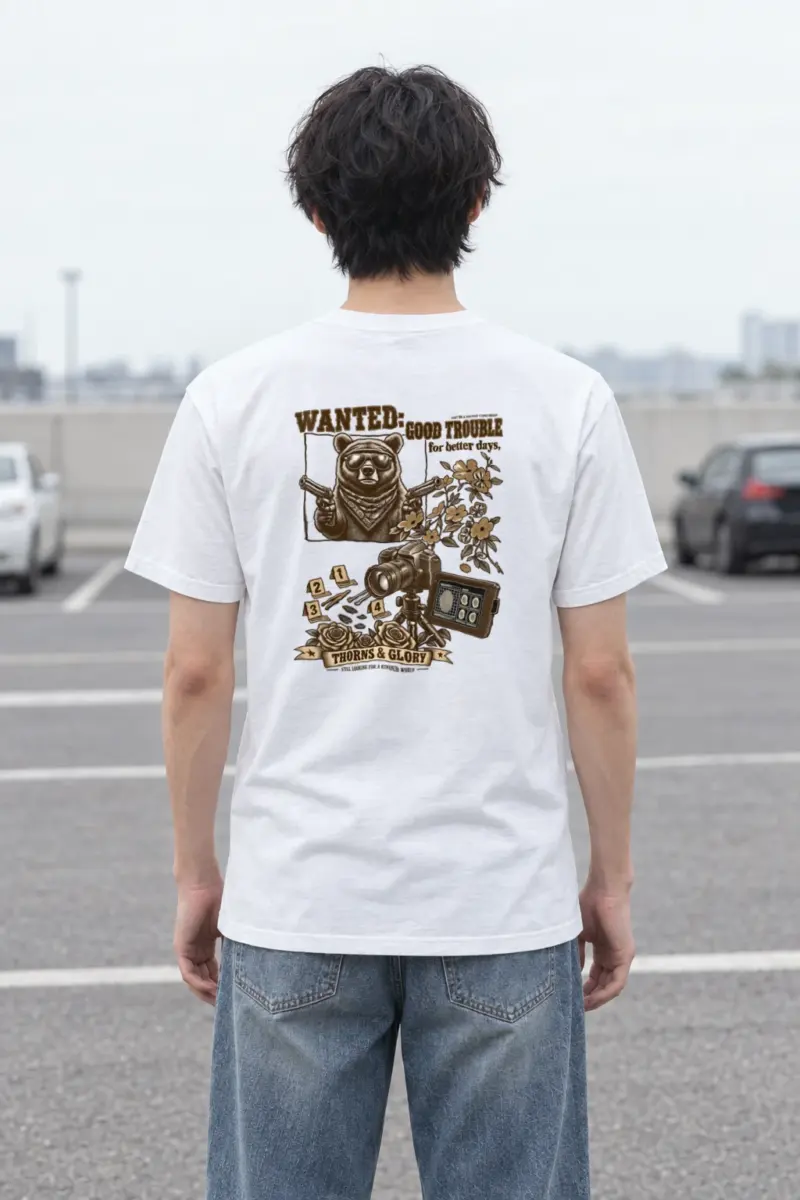 "Wanted Good Trouble" Heavyweight Unisex Crewneck T-shirt