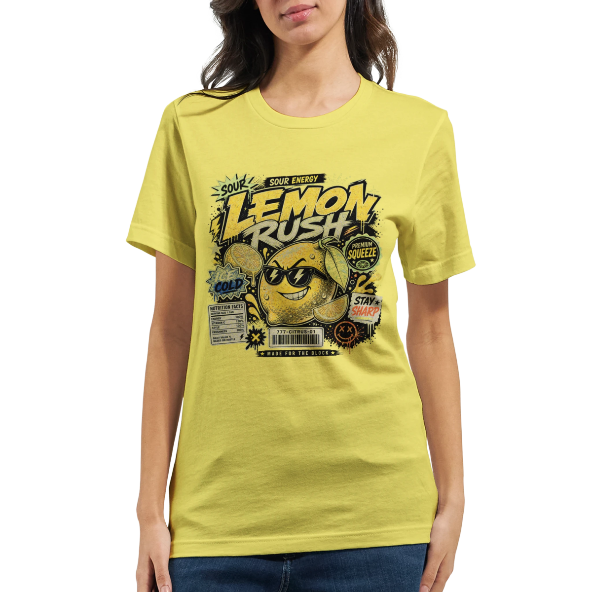 "Lemon Lush" Premium Unisex Crewneck T-shirt | Bella + Canvas 3001
