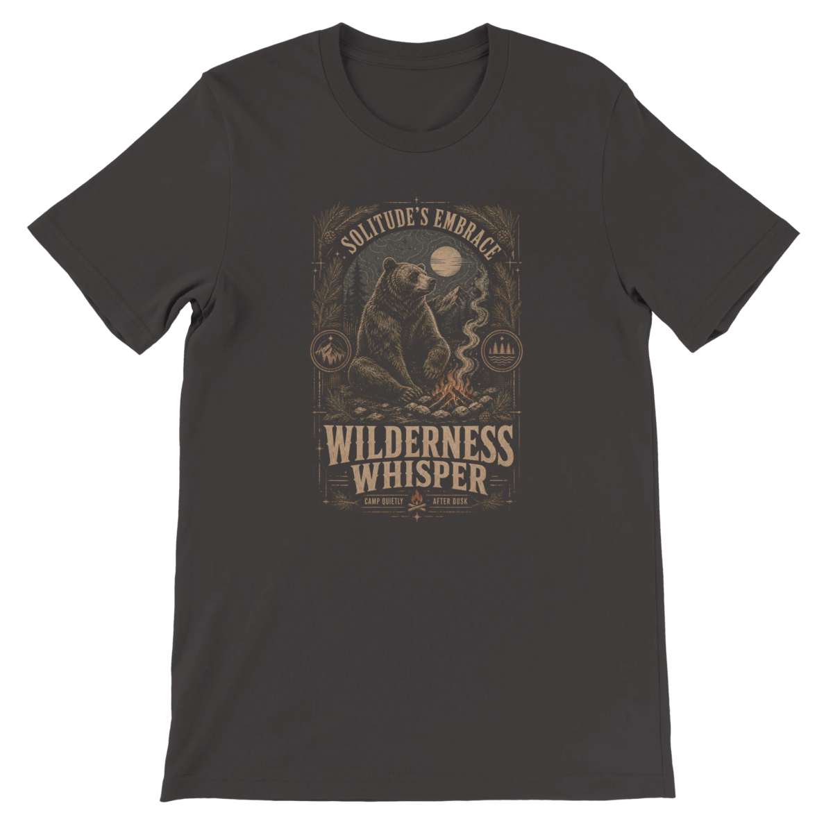 "Solitude's embrace" Premium Unisex Crewneck T-shirt | Bella + Canvas 3001