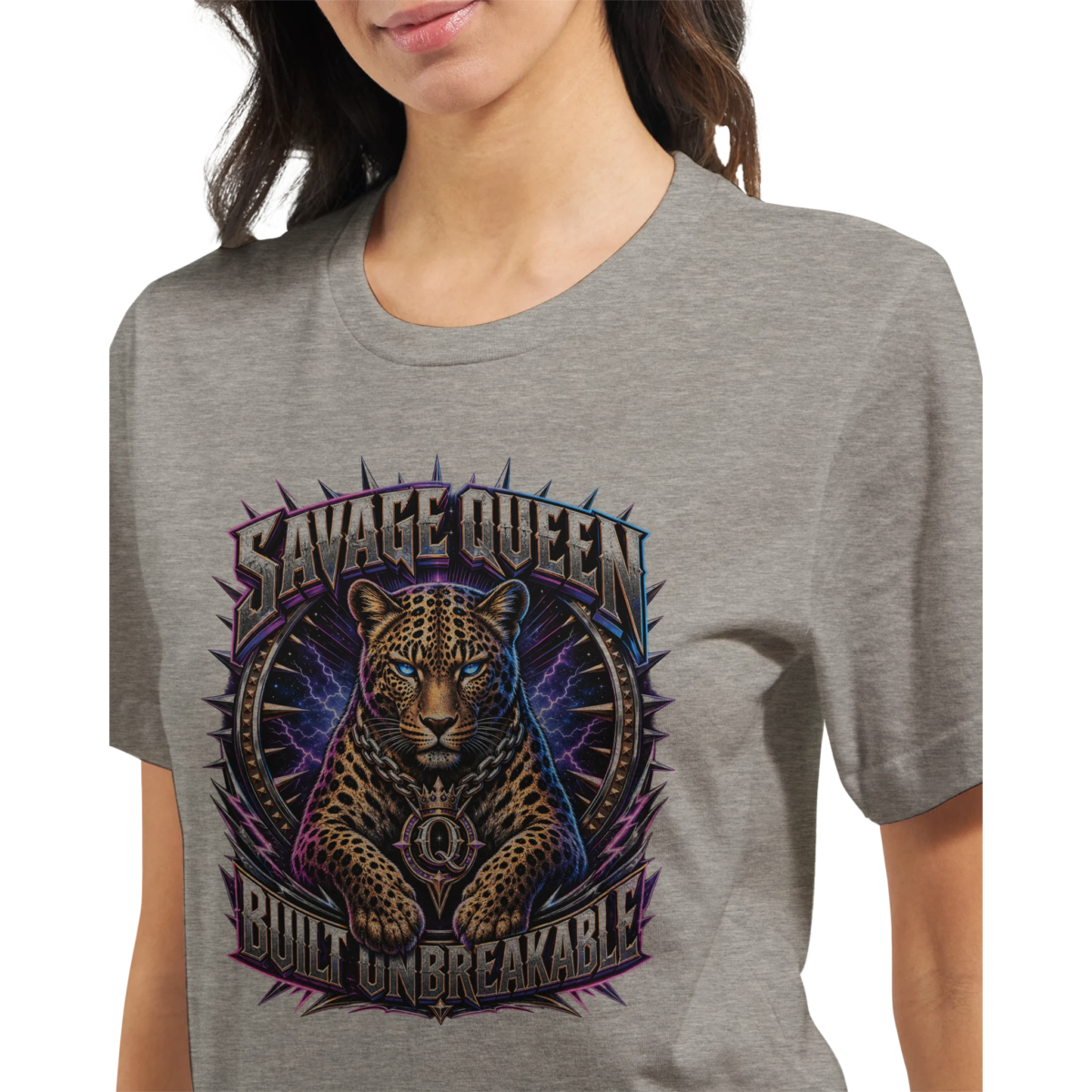 "Savage queen" Premium Unisex Crewneck T-shirt | Bella + Canvas 3001