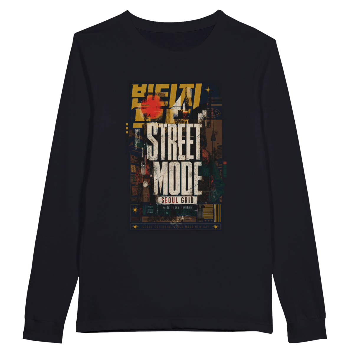 "Vintage Seoul Street" Premium Unisex Longsleeve T-shirt
