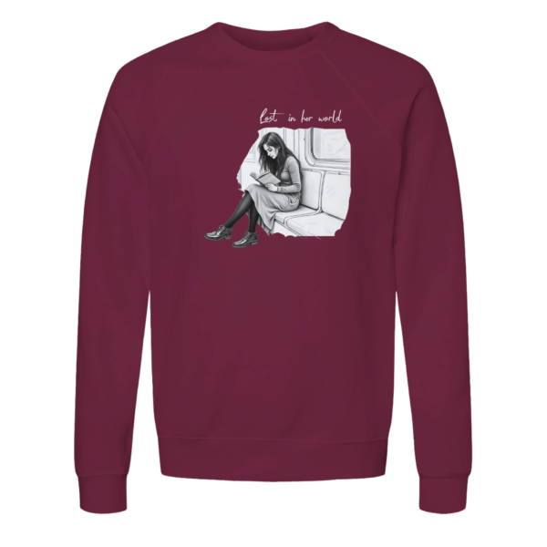“Let in her world” Unisex Sponge Fleece Crewneck Sweatshirt | Bella + Canvas 3901