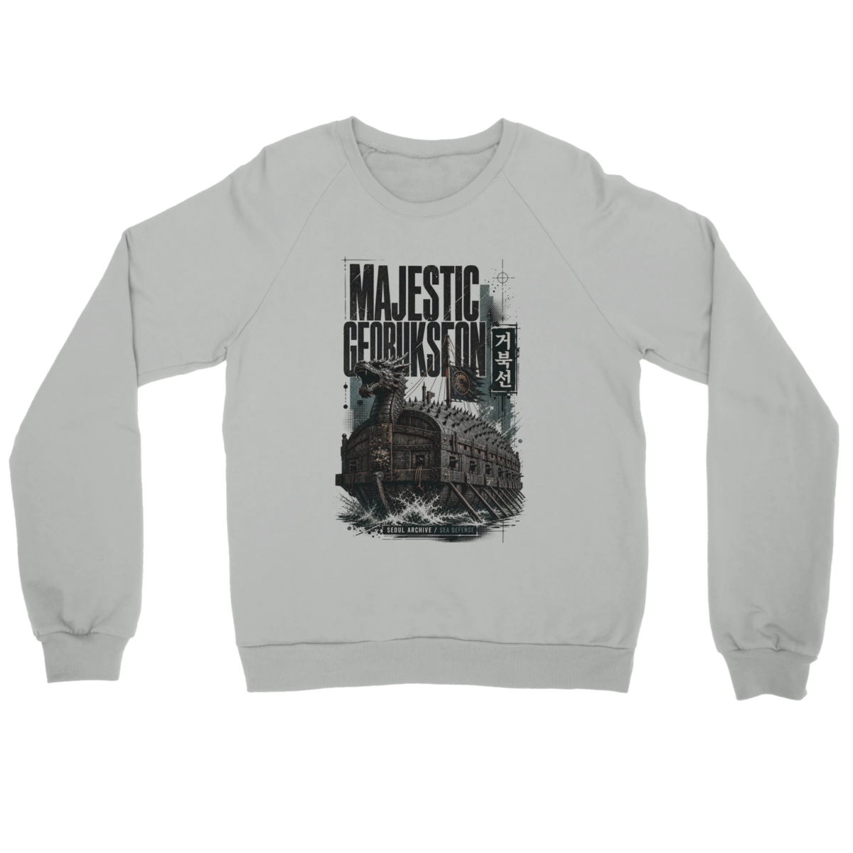 "Majestic Geobukseon" Unisex Sponge Fleece Crewneck Sweatshirt | Bella + Canvas 3901
