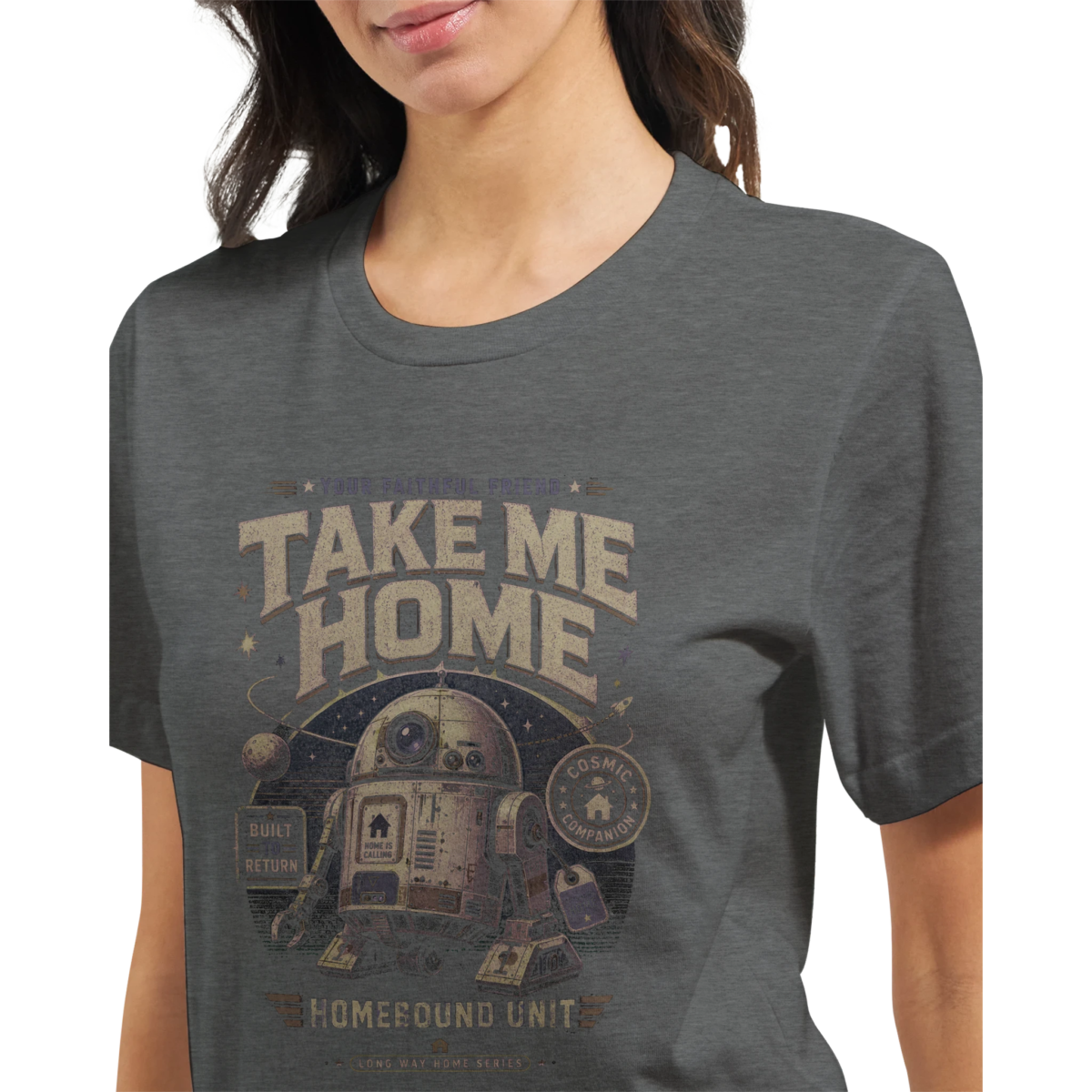 "Take me home" Premium Unisex Crewneck T-shirt | Bella + Canvas 3001