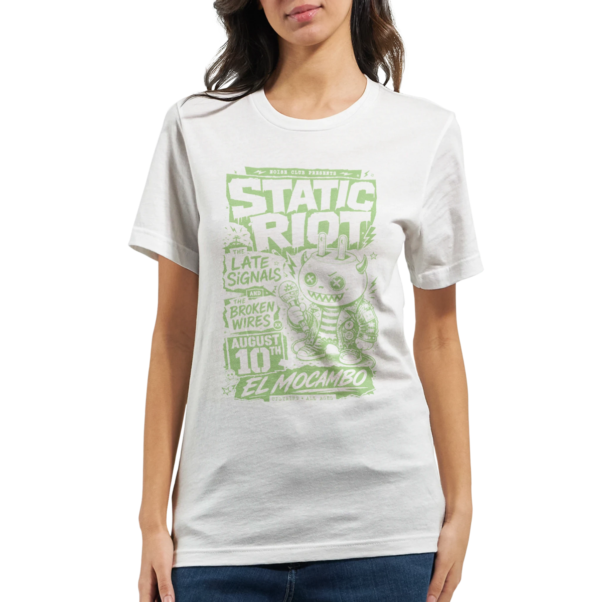 "Static Riot" Premium Unisex Crewneck T-shirt | Bella + Canvas 3001
