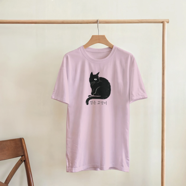 “Black Cat” Heavyweight Unisex Crewneck T-shirt | Gildan® 5000