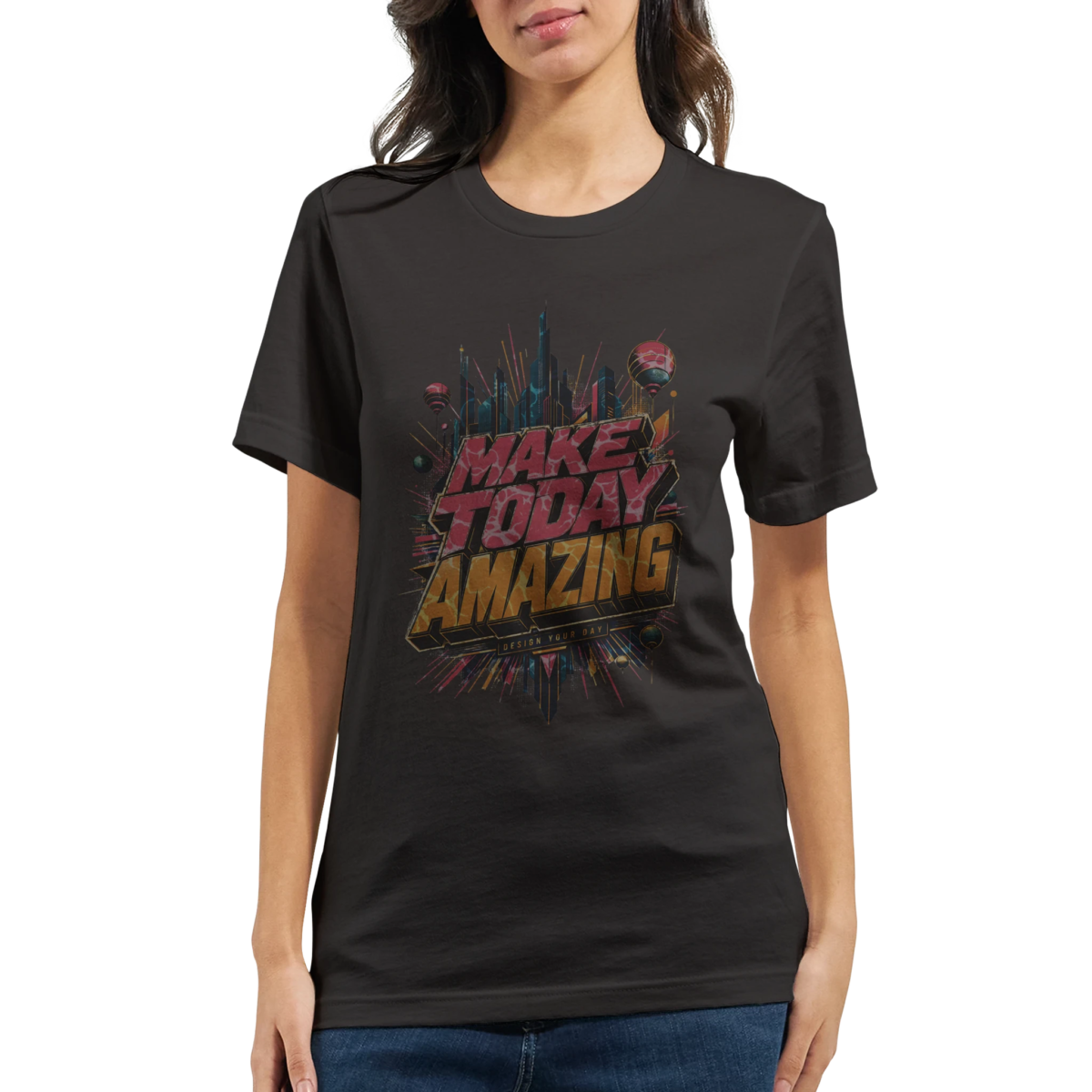 "Make today amazing" Premium Unisex Crewneck T-shirt | Bella + Canvas 3001