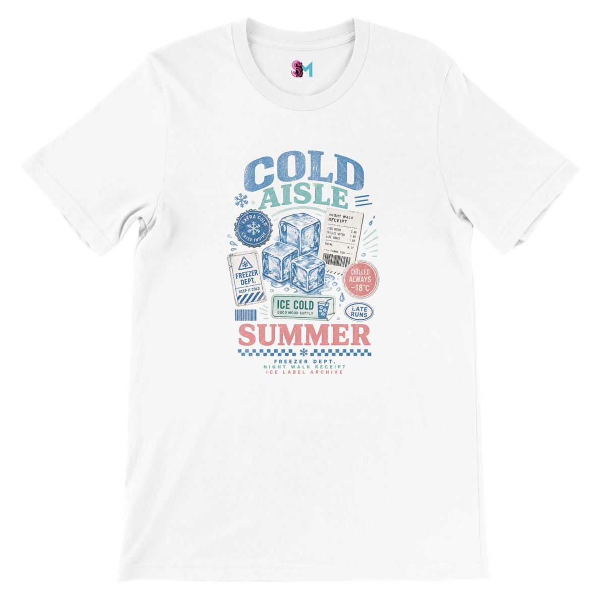 "Cold aisle" Premium Unisex Crewneck T-shirt | Bella + Canvas 3001