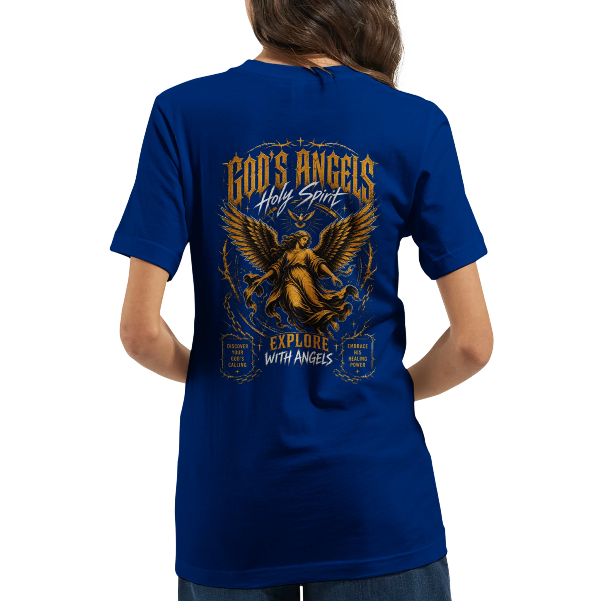 " GOD'S ANGEL" Premium Unisex Crewneck T-shirt | Bella + Canvas 3001