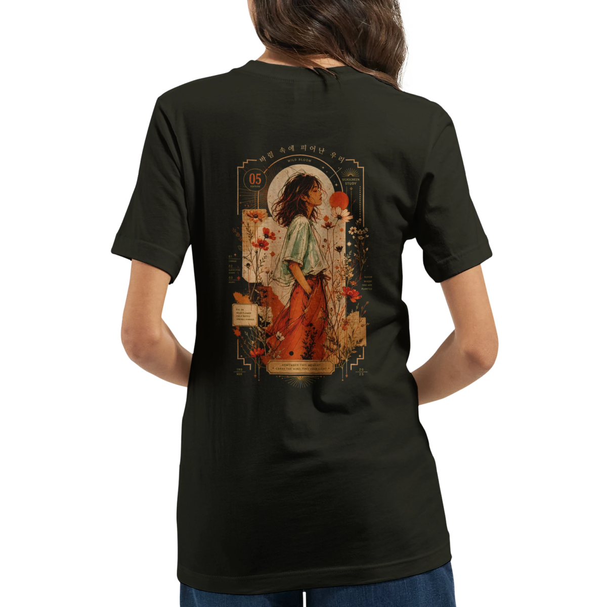 "We Bloom in the Wind" Premium Unisex Crewneck T-shirt | Bella + Canvas 3001