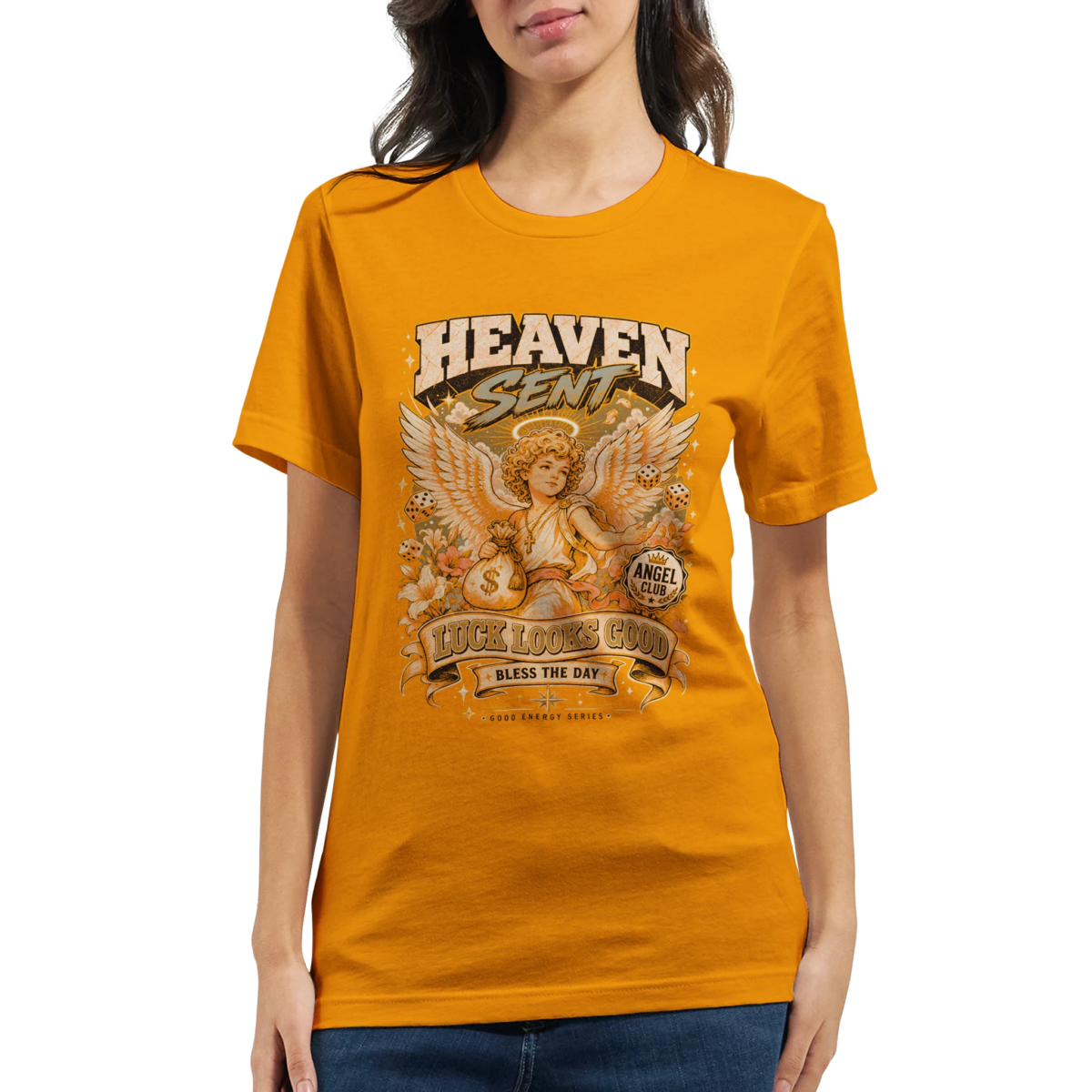 "Heaven sent" Premium Unisex Crewneck T-shirt | Bella + Canvas 3001