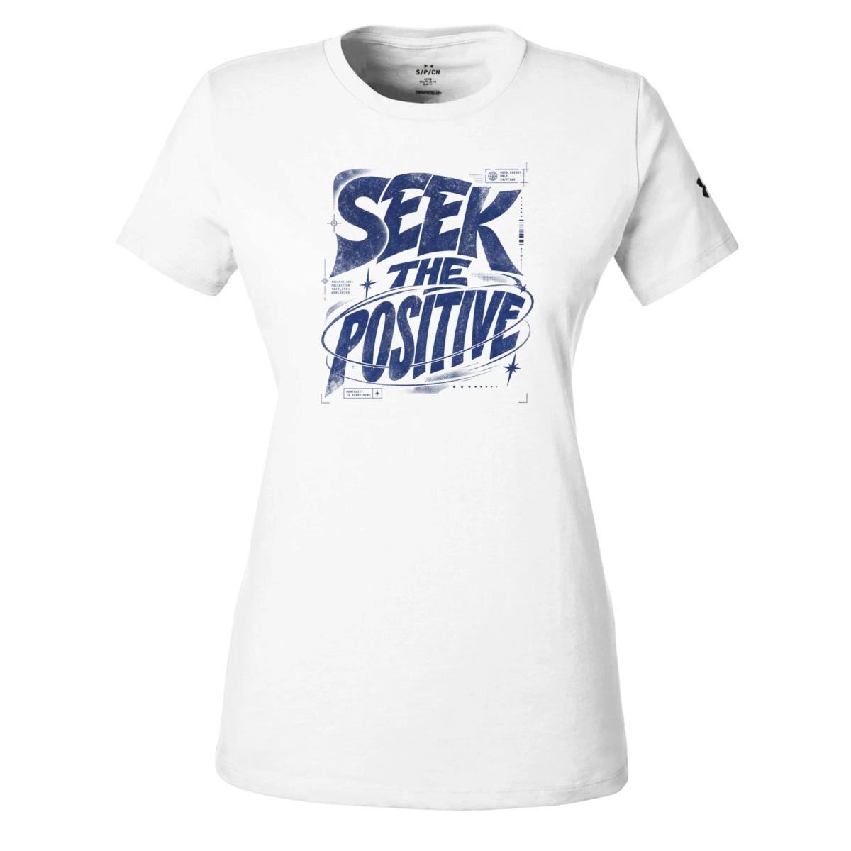 "Seek the positive" Women's Athletic Crewneck T-Shirt | Under Armour 1383284