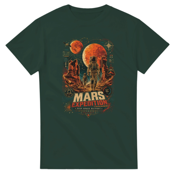 “Mars Expedition” Heavyweight Unisex Crewneck T-shirt | Gildan® 5000